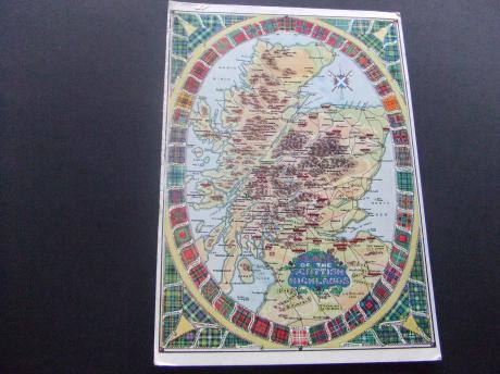 Clans of the Scottish Highlands oude landkaart